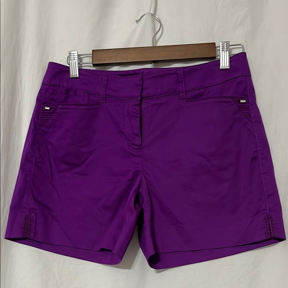 White House Black Market Purple Bermuda Shorts